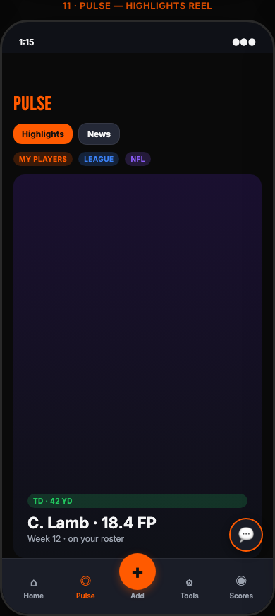 Pulse screenshot